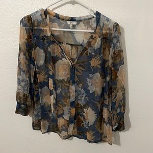 Joie silk floral button down